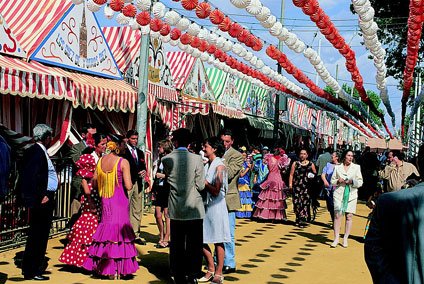 Las casetas en la Feria de Abril